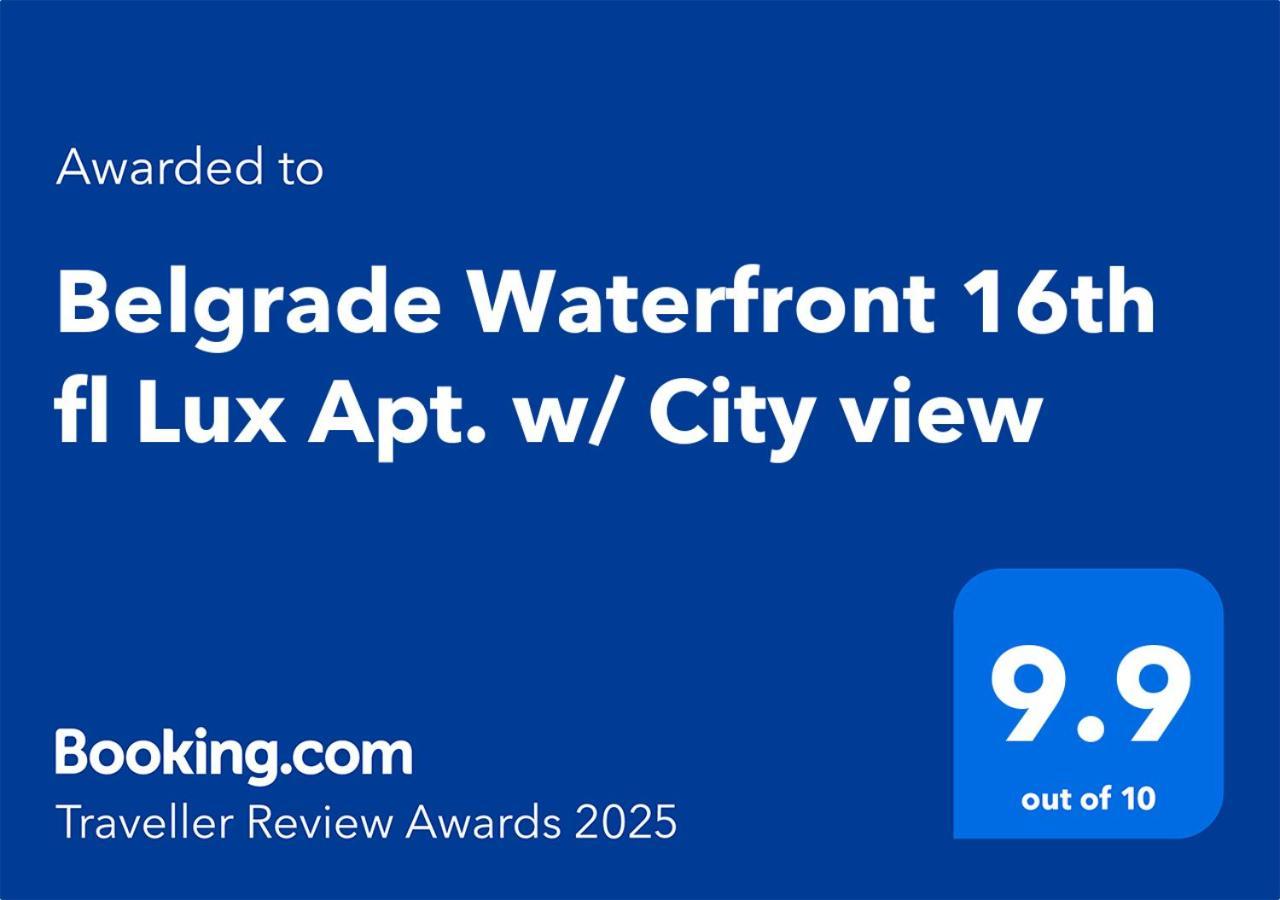 Belgrade Waterfront 16Th Fl Lux Apt. W/ City View Dış mekan fotoğraf